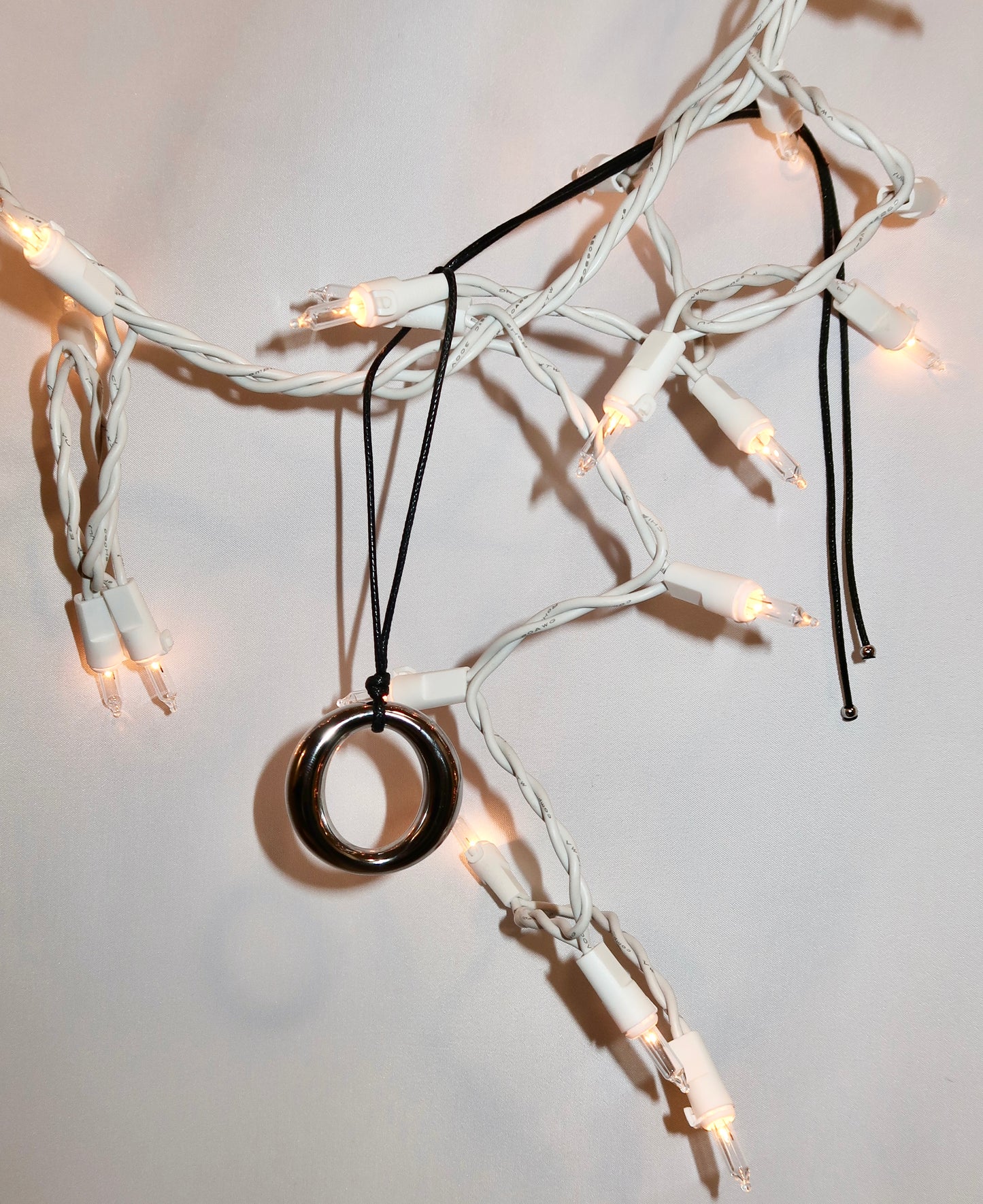 Circulo Cord Necklace, Gold or Silver