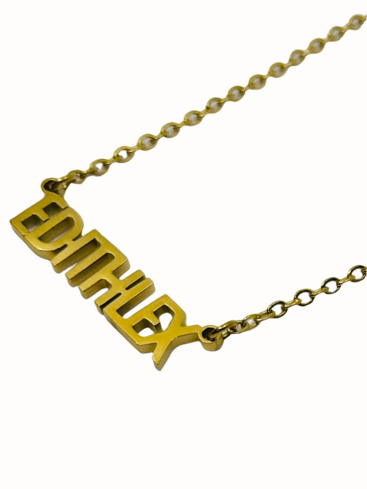Custom One Name Necklace – Gold or Silver Personalized Name Chain