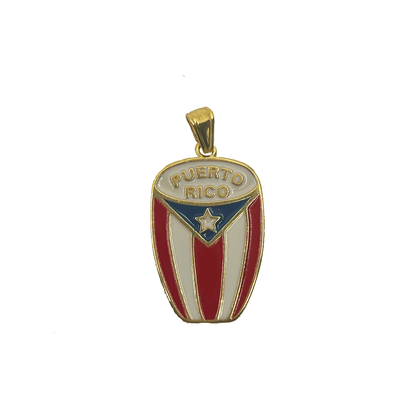 Puerto Rico Necklace – Gold, Engravable
