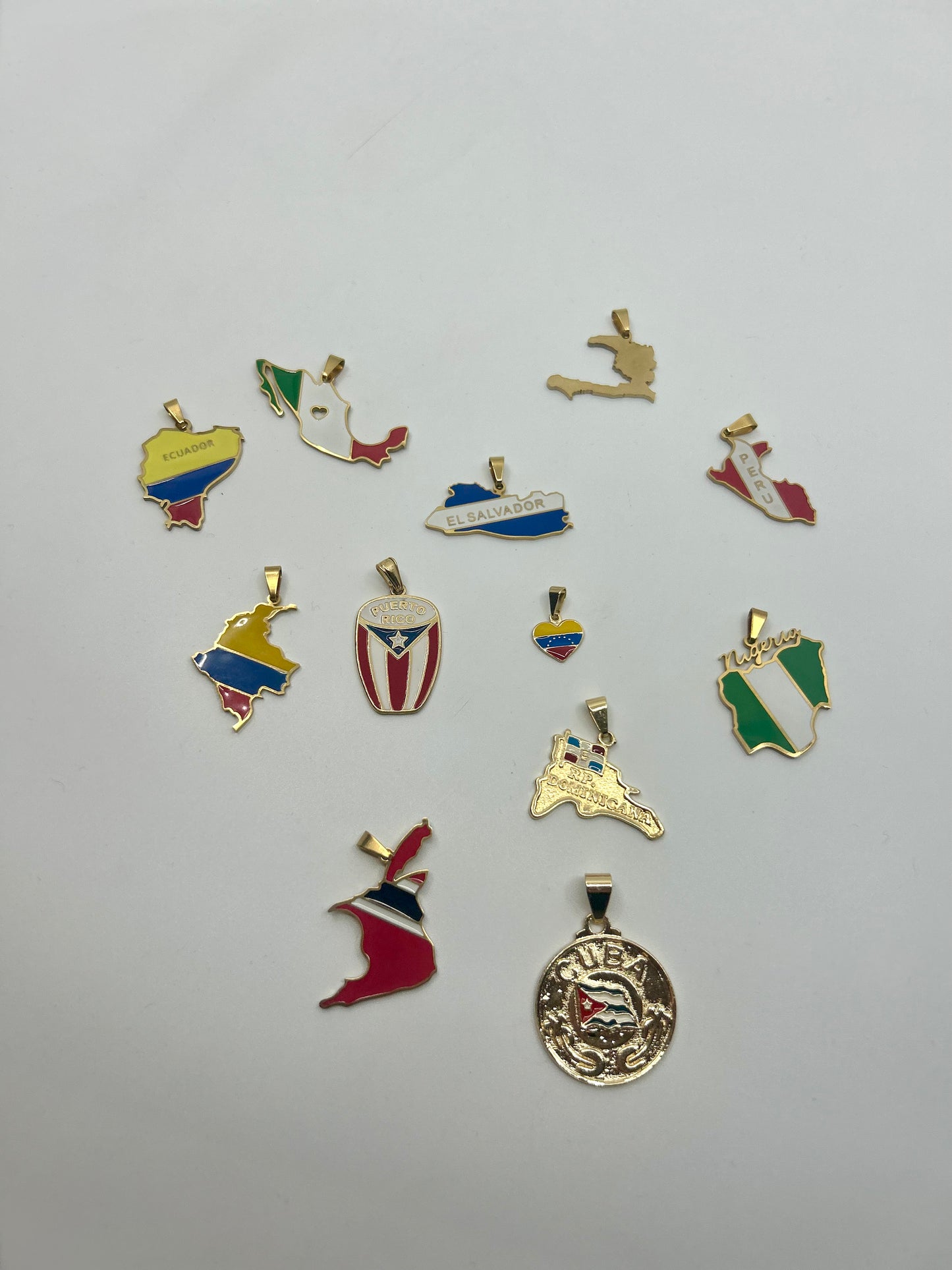Gold map necklace gift for pride and culture
