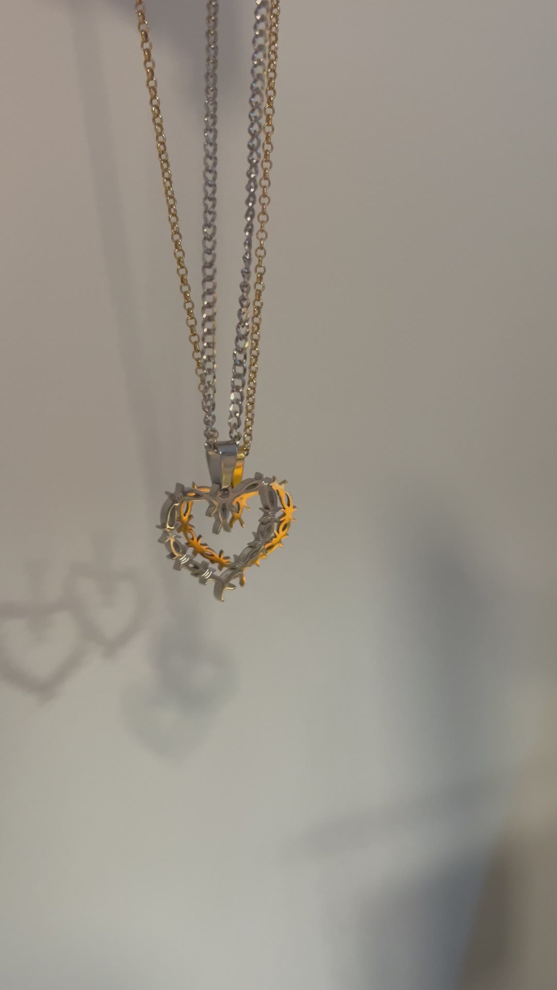 Gold and Silver Thorn Necklace