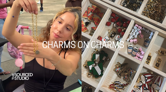 Custom charm bracelet from The Sourced Studio Charm Bar