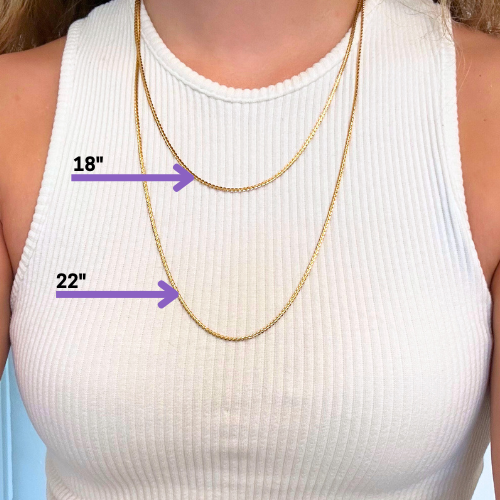 Thin Curb Necklace - Build Your Own Custom Charm Necklace