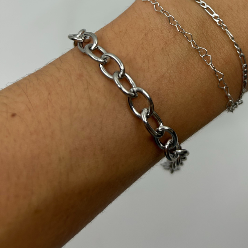 Chunky Rolo Bracelet - Build Your Own Custom Charm Bracelet