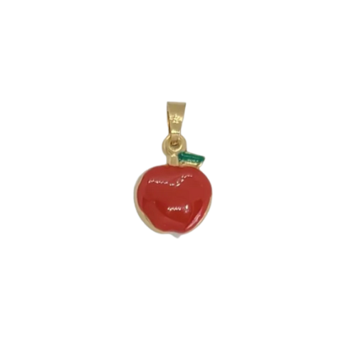 Apple Charm in Gold - Add to Custom Necklace or Bracelet