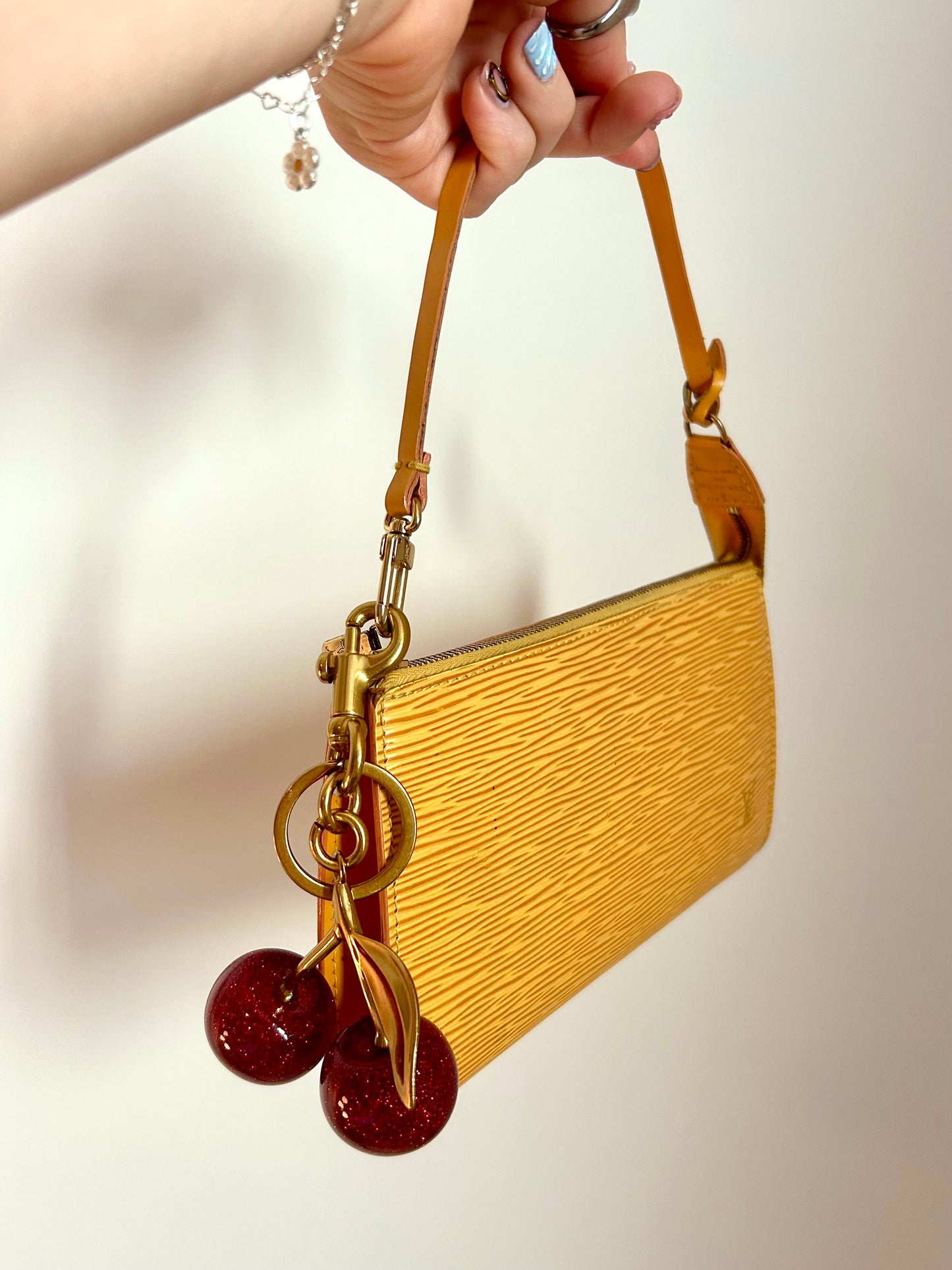 Cherry Acrylic Bag Charm