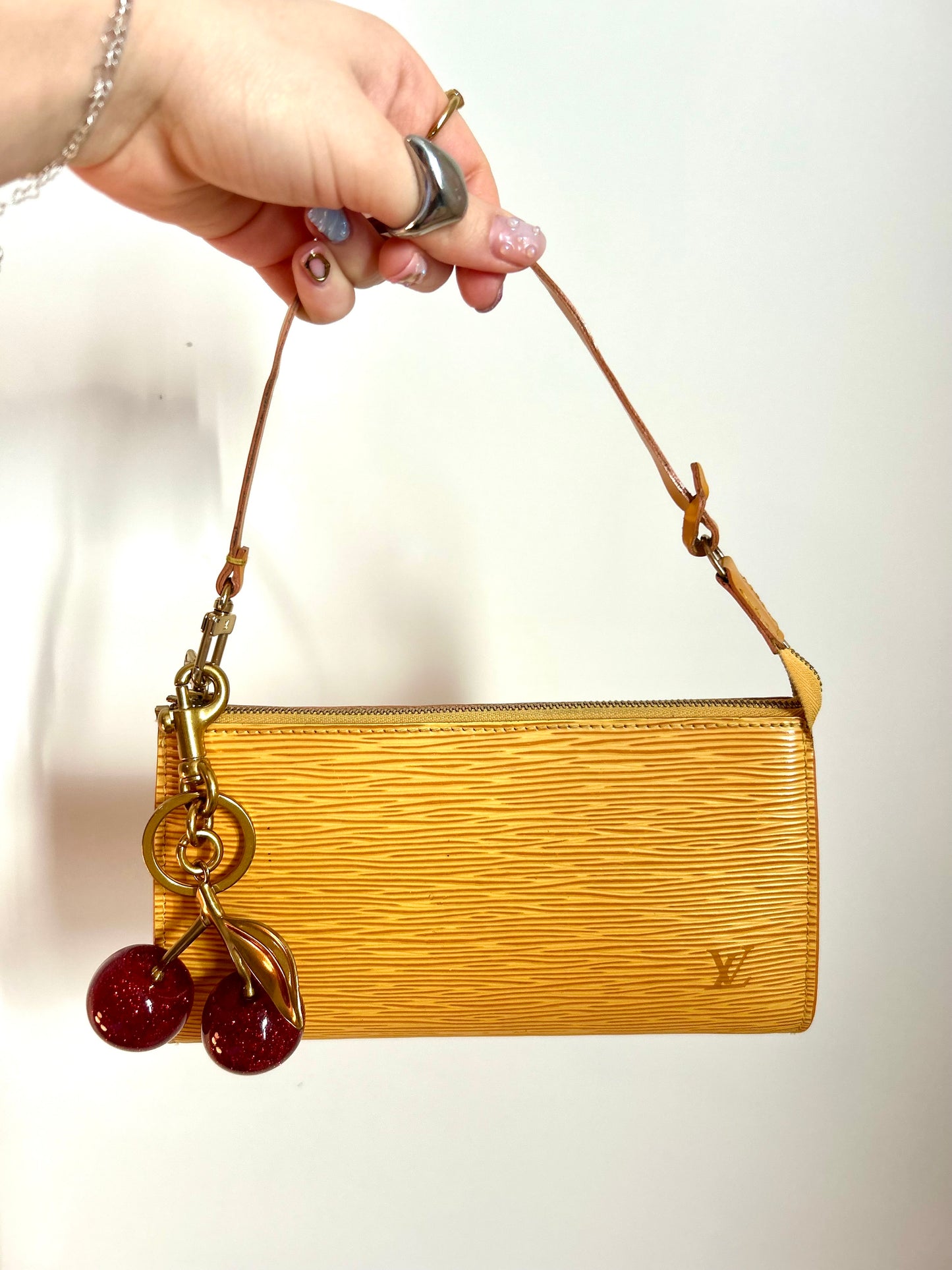 Cherry Acrylic Bag Charm