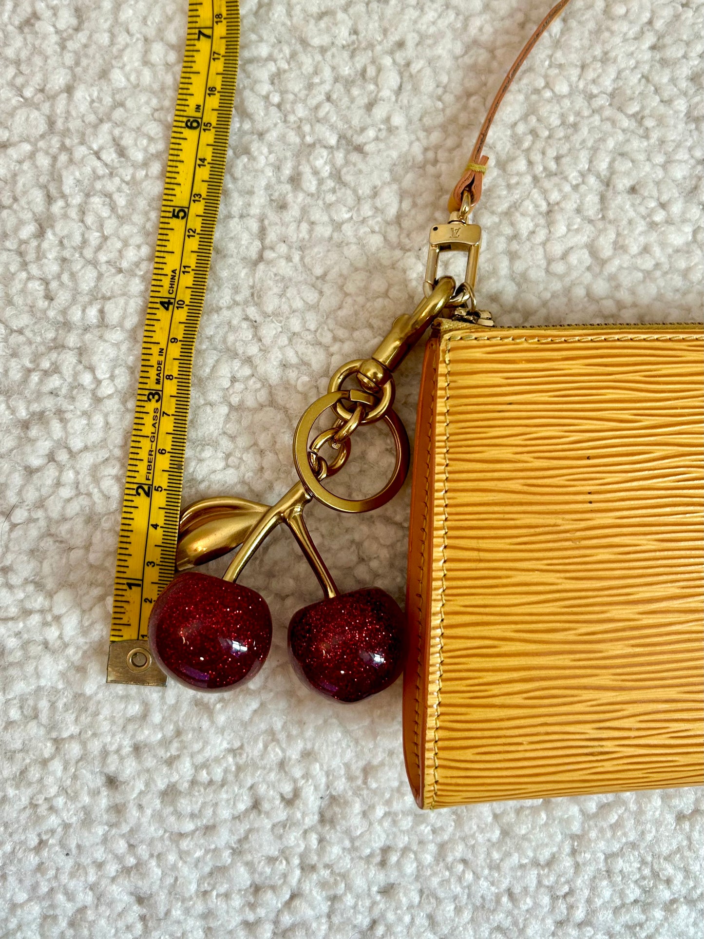 Cherry Acrylic Bag Charm