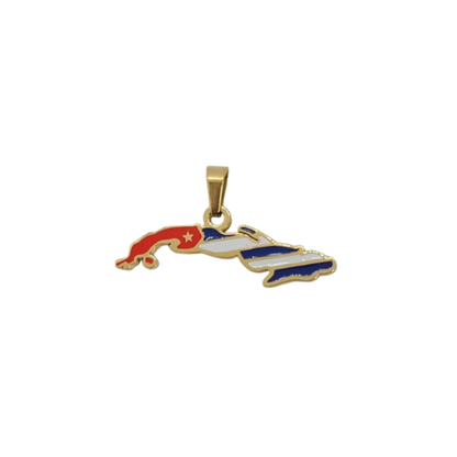 Cuba Map Charm – Add to Custom Necklace or Bracelet