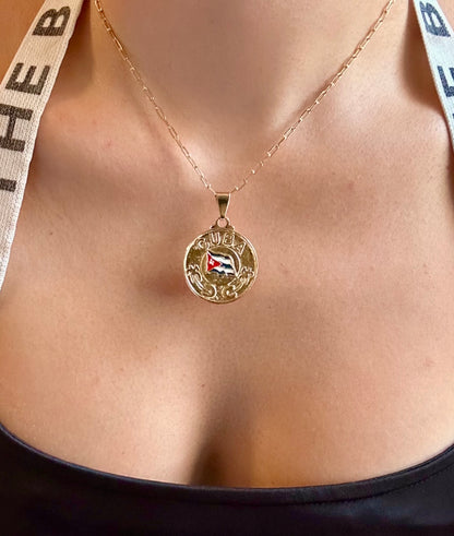 Cuba Pendant Necklace – Gold Filled