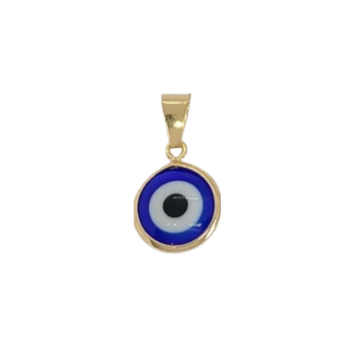Evil Eye Charm, Gold in Red or Blue - Add to Custom Necklace or Bracelet