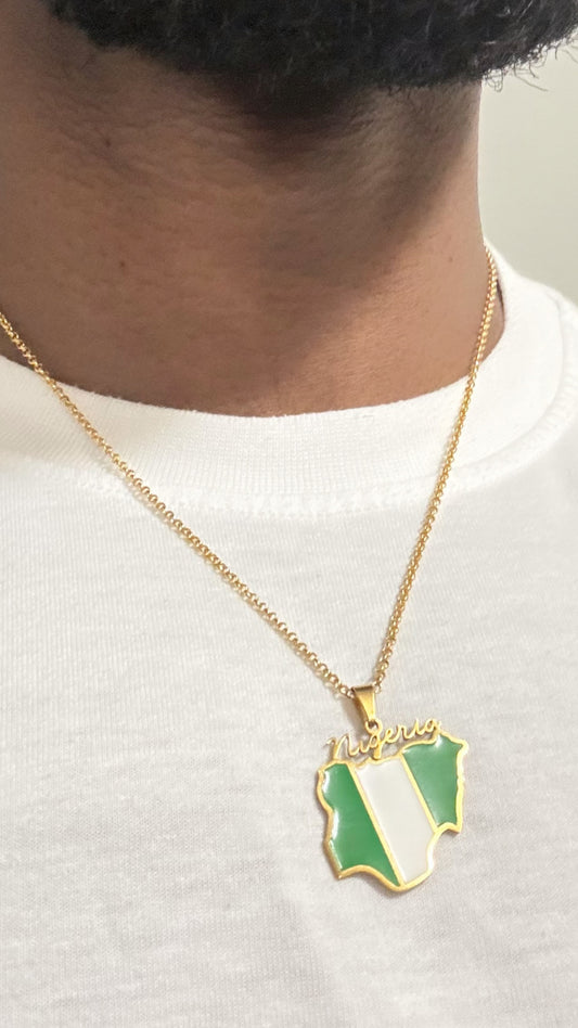 nigeria-map-necklace-model