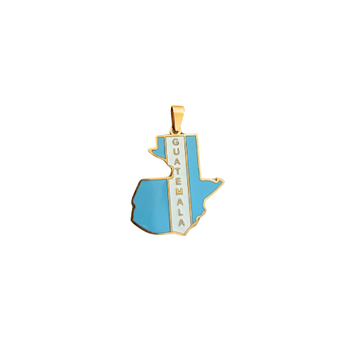 Guatemala Charm, Gold - Add to Custom Necklace or Bracelet