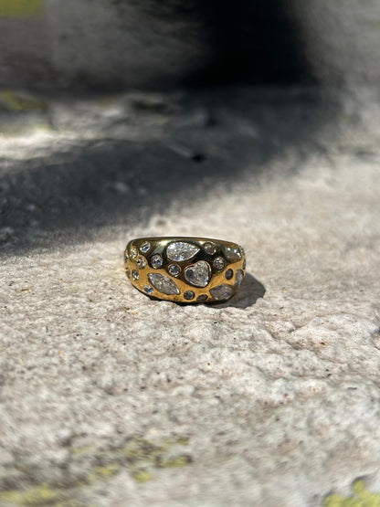 Gold stacking ring – dainty waterproof jewelry