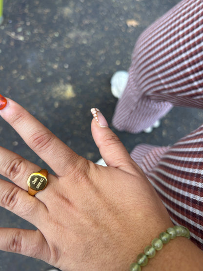 Shake Some Ass Ring – Gold Statement Ring in Fixed Sizes