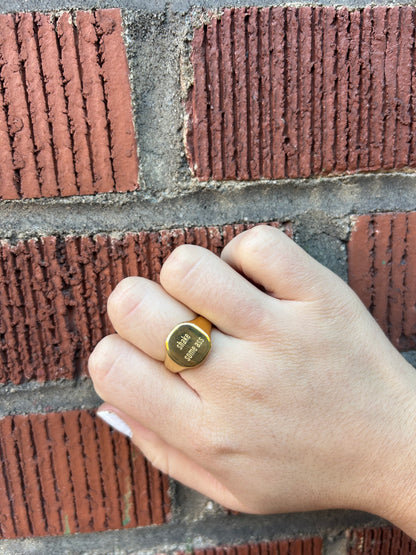 Shake Some Ass Ring – Gold Statement Ring in Fixed Sizes
