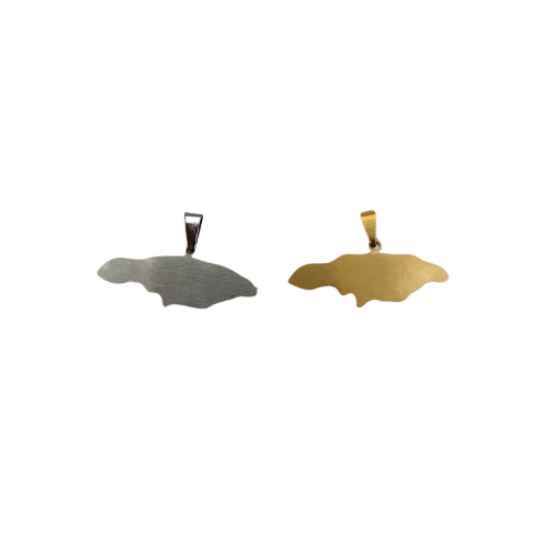 Jamaica Charm, Gold or Silver - Add to Custom Necklace or Bracelet
