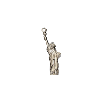 Statue of Liberty Charm, Gold or Silver - Add to Custom Necklace or Bracelet