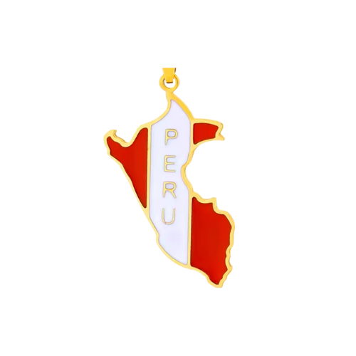 Peru Charm - Add to Custom Necklace or Bracelet