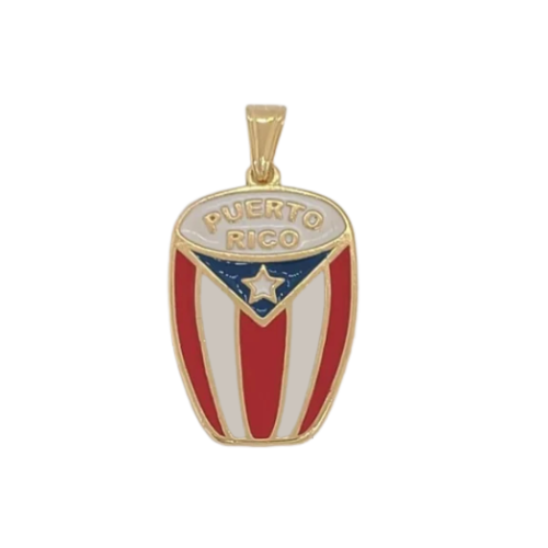 Puerto Rico Charm - Add to Custom Necklace or Bracelet
