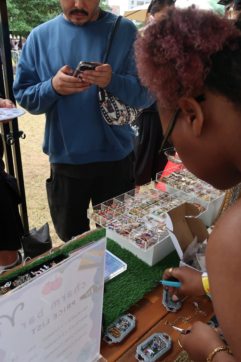 customers at adidas Home of Soccer pop-up customization station