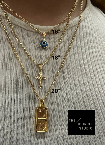 Perlita Cross Pendant Necklace
