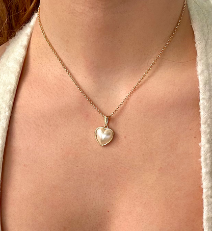 Perlita Heart Pendant Neckalce