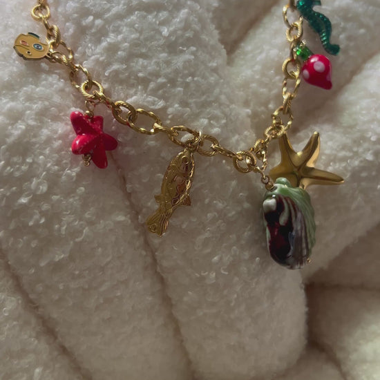 Coral – Ocean-Inspired Charm Necklace