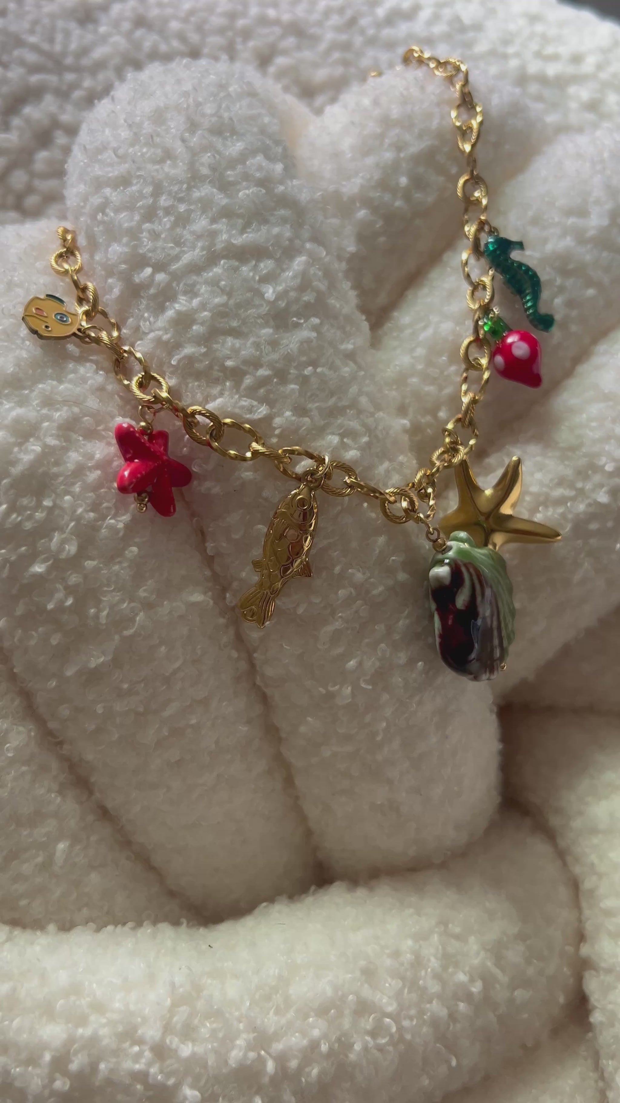 Coral – Ocean-Inspired Charm Necklace