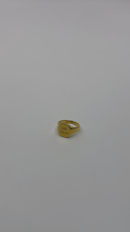 Shake Some Ass Ring – Gold Statement Ring in Fixed Sizes