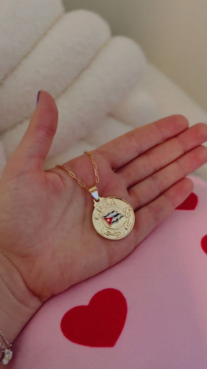 Cuba Pendant Necklace – Gold Filled