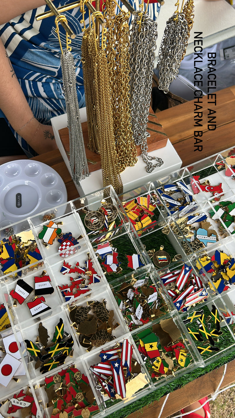 soccer flag charm collection